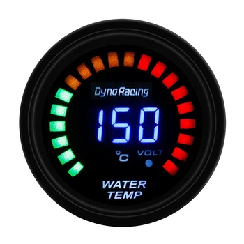 

Car Modification Instrument Water Temperature Meter LED Digital Display Car Water Temperature Meter (Black)