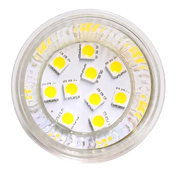 オンライン MR16 LED Bulb10pcs 5050 SMD 12VDC ランプライト 220LM ガラス Led スポットライトブラブ 5 ピース/ロット