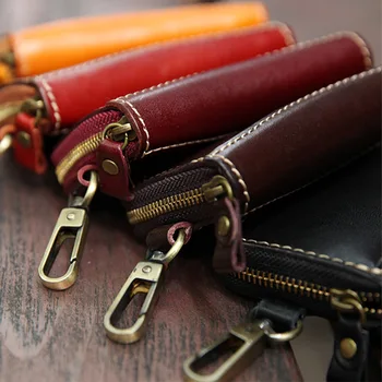 

New Style Japanese Skeleton-Skin Full-Grain Leather Car Key Total-Enclosed Universal