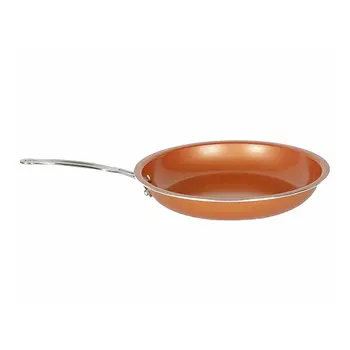 

Copper Pot Copper Color Aluminum Smokeless Non-Stick Pan Universal Induction Cooker Steak Pot Single Bottom