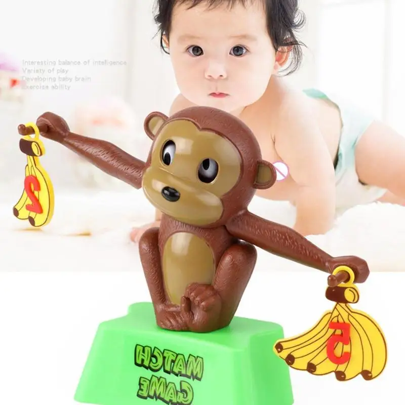 Monkey Match Math Balance Scale Number Children Kid Puzzle Educational Game Toys Helping Baby Grow Smart Cute Style Balance Toys