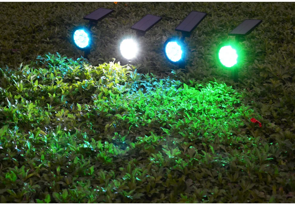 Открытый газонное освещение на солнечной лампы 9LED вставляется огни Двор Пейзаж витрина для рождественской вечеринки Праздник Красочные декоративные огни