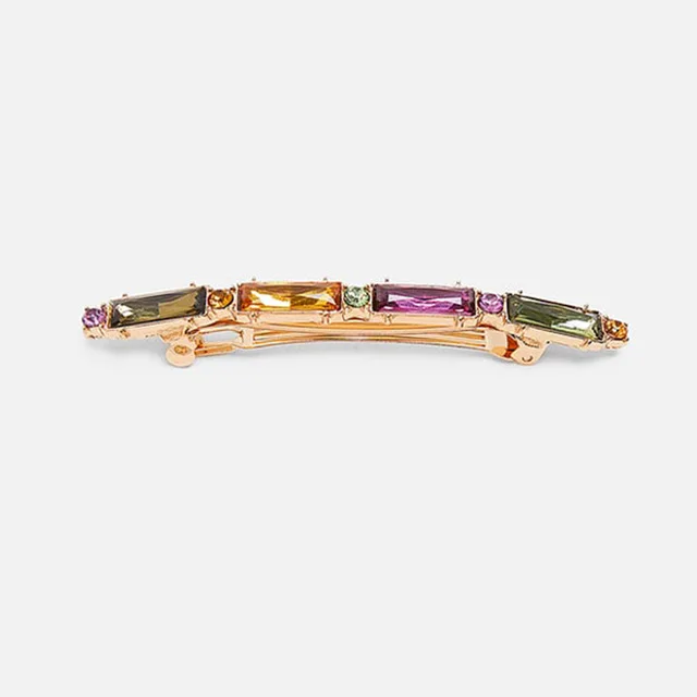 JUJIA Новая модная заколка для волос с кристаллами блестящие стразы za заколки для волос аксессуары для волос для женщин и девушек заколки - Окраска металла: 142