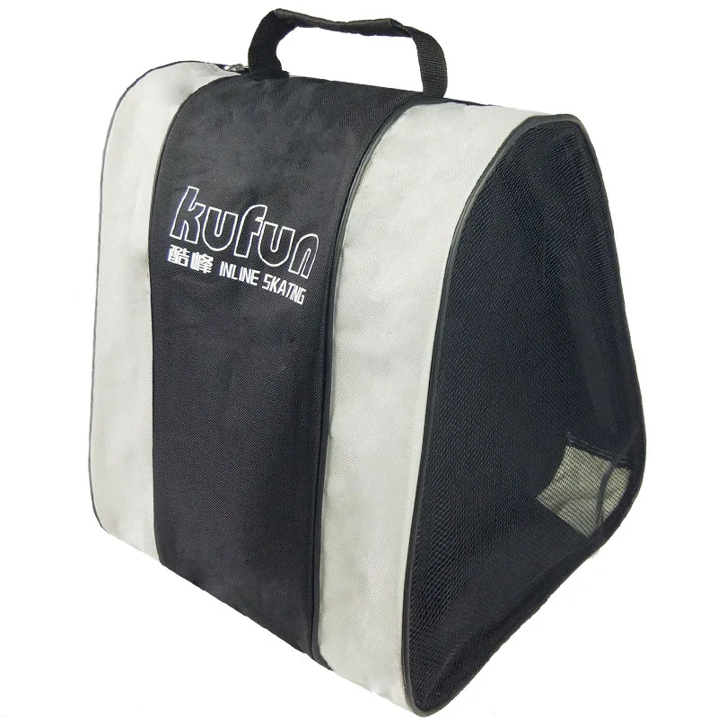 gray Kufun Inline Skating Bag роликовая сумка для скейтборда роликовые коньки, ботинки, сумка-коньки для взрослых детей - Цвет: gray