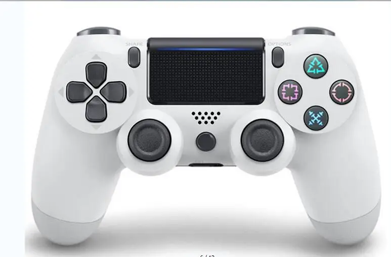 Беспроводной геймпад для PS4 контроллер Bluetooth беспроводной контроллер для PS4 Геймпад подходит для PS3 для Dualshock 4 Вибрационный джойстик - Цвет: Белый