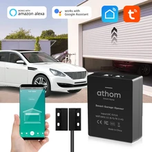 Controlador de acceso de puerta de garaje inteligente, interruptor inalámbrico con WiFi, Sensor, Control por voz, aplicación de Amazon Alexa para garaje de casa inteligente