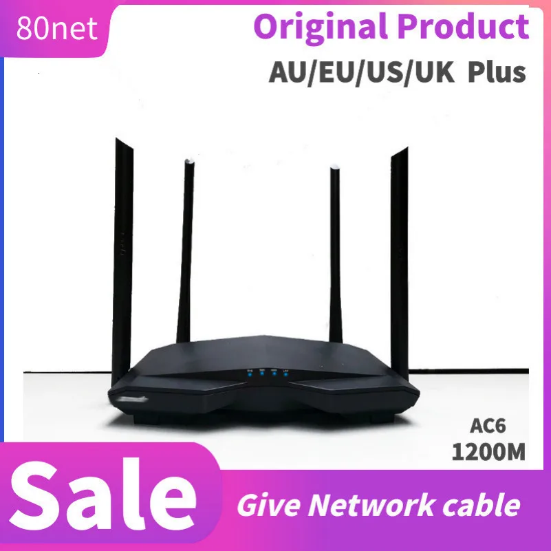 

Tengda New AC6 2.4G/5.0GHz Smart Dual Band AC1200 Wireless WiFi Router Wi-Fi Repeater, APP Remote Manage, English Interface