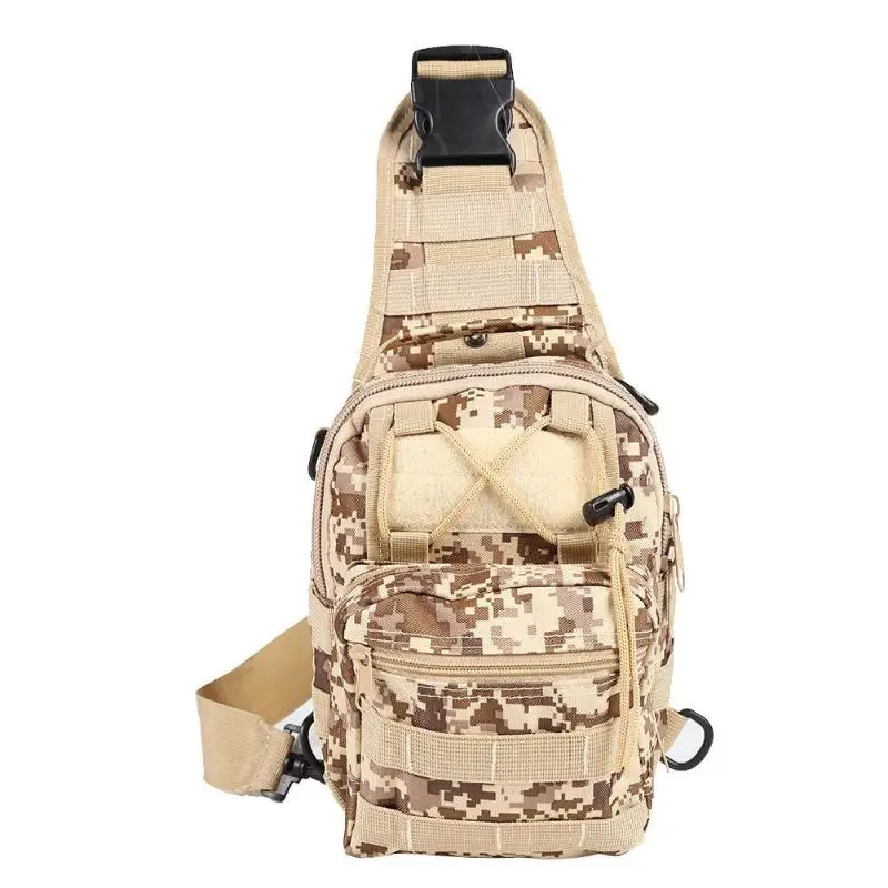 600D спортивная сумка на плечо Военная походная тактический рюкзак утилита походная сумка - Цвет: Desert