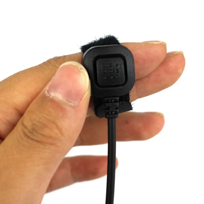 2Pin Mini-PTT K-Head Finger PTT Motorcycle Helmet Headset Microphone for Walkie Talkie For Kenwood Baofeng Retevis TYT Radio