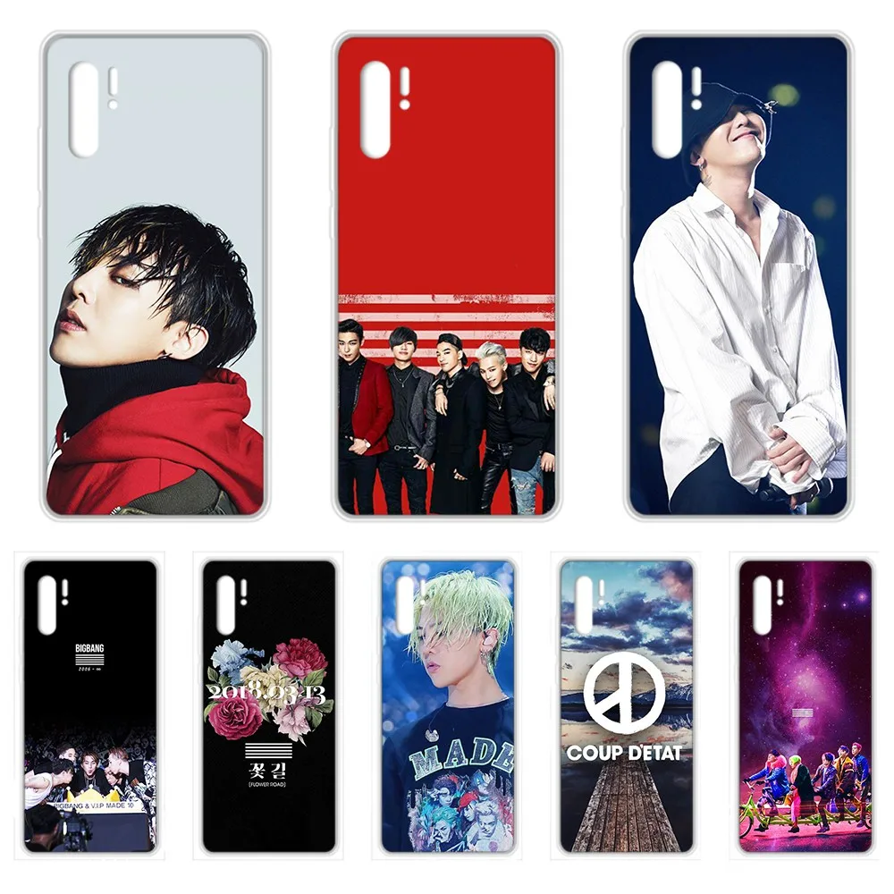 Корейский Прозрачный чехол для телефона bigbang G DRAGON Kwon Ji Yong HUAWEI nove 5t p 8 9 10 p20 P30 p40 P pro