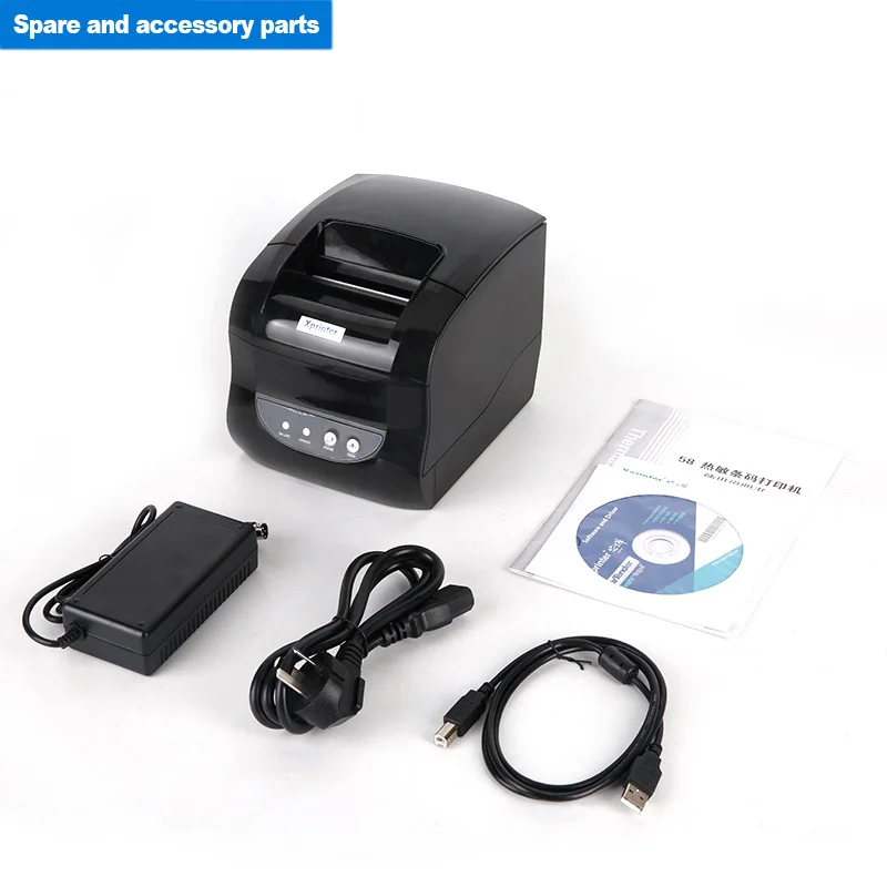 mini colour printer Xprinter Label Barcode Printer Thermal Receipt Printer Bar Code Printer 20mm-80mm XP-365B Price Sticker Printer Barcode Maker mini printer