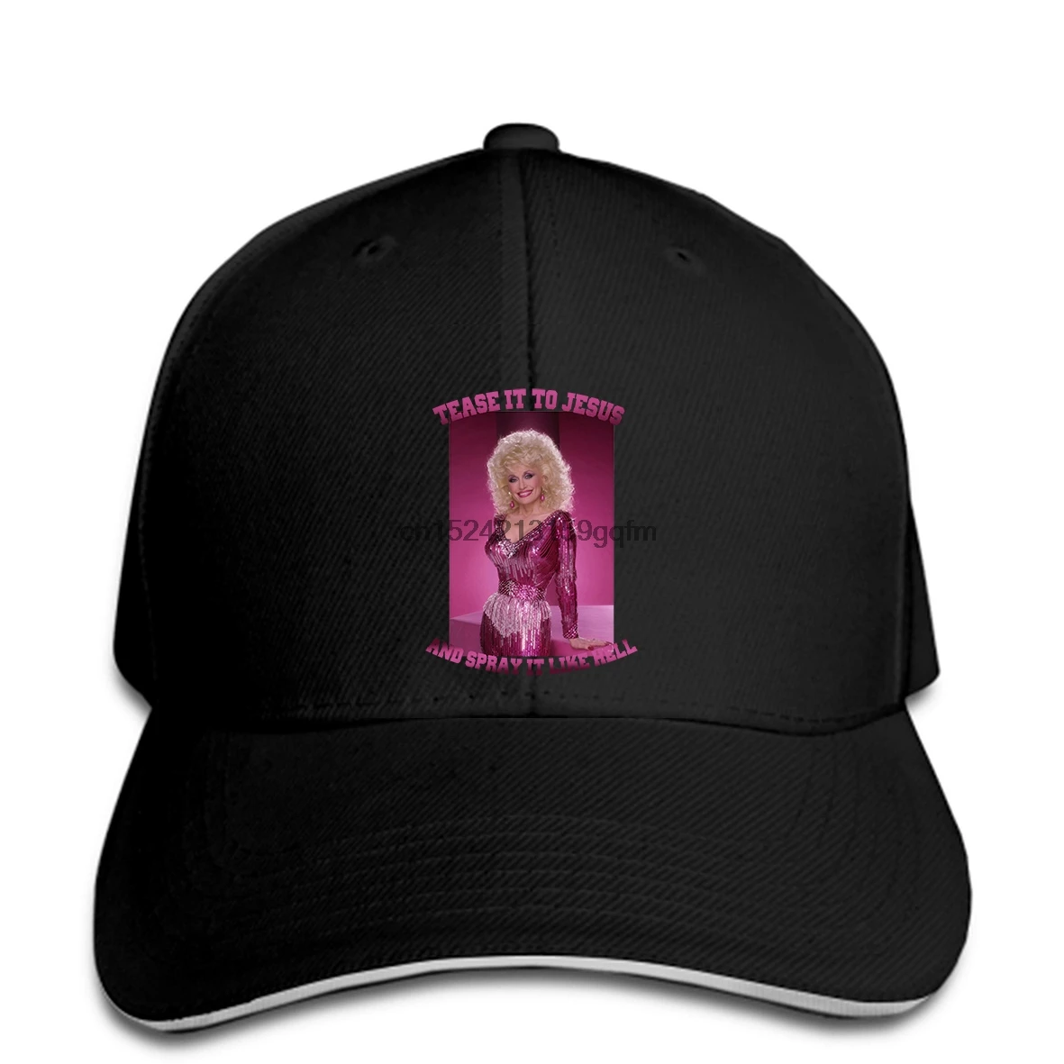Бейсболка Dolly Наденьте его на Иисуса и распылите как Хелл Партон BlackG1177 бейсболка