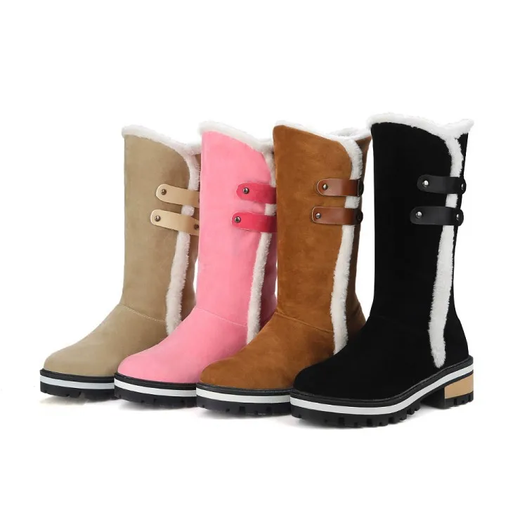 

Lady Boots Shoes Lace Up Round Toe Low Heels booties Australia Ladies Elegant Snow Mid Calf Rubber Lace-Up Basic Mid-Calf Solid