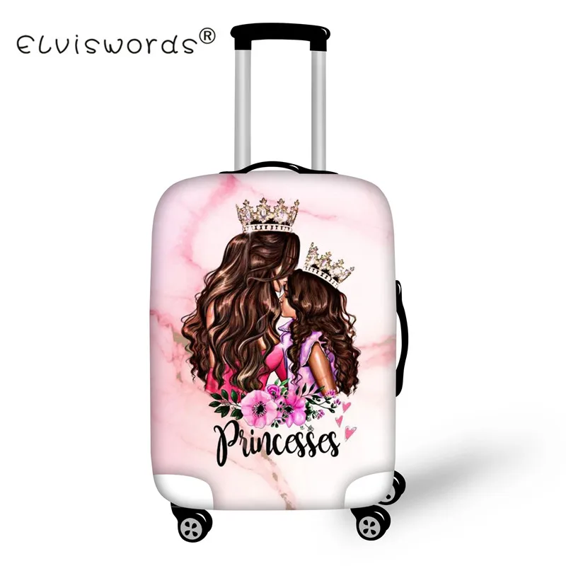 ED0355 ELVISWORDS Super Mom с принтами для багажа, защитный чехол, чехол для костюма, аксессуары для путешествий, тележка, чехол для 18-28 - Цвет: ED0355