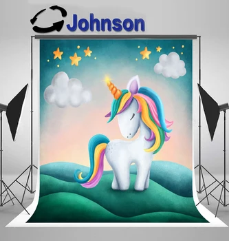 

Discount Golden Star Unicorn Birthday Baby Newborn studio background Computer print party backdrop