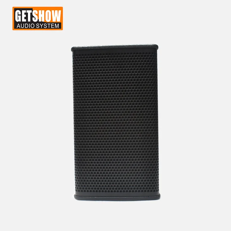 Dual 6.5 inch Active Compact Column PA Speaker Powered Slim Loudspeaker Point Source Speaker