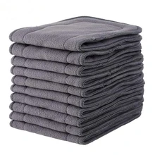 Babyland – couche réutilisable et lavable en charbon de bambou, 5 couches, Inserts, doublures, tissu de poche, couverture, 2019