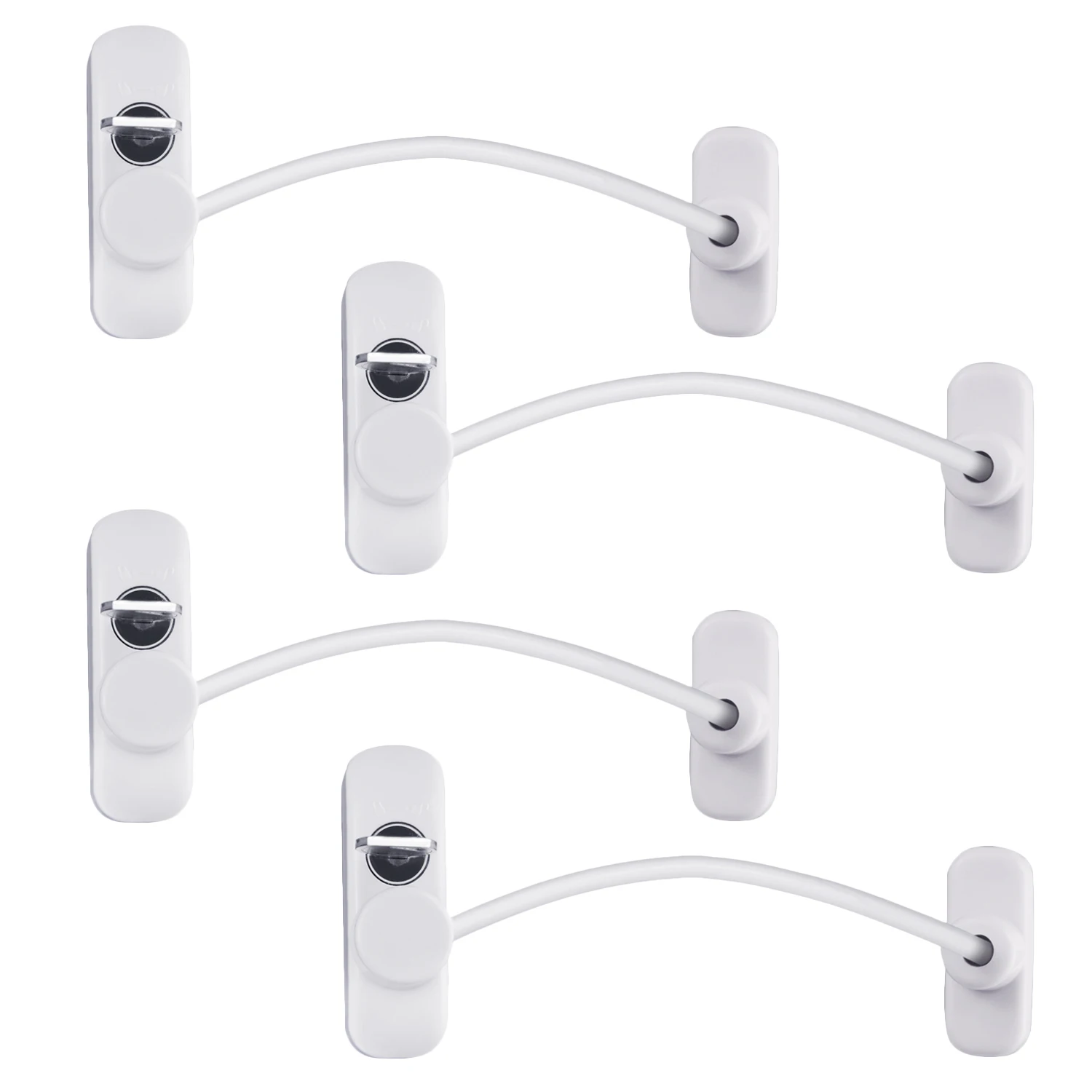 4PCS Kids Window Door Restrictor Security Safety Lock with Cable for Home Kitchen Living Room Bedroom Kindergarten School 4PCS Kids Window Door Restrictor Security Safety Lock with Cable for Home Kitchen Living Room Bedroom Kindergarten School