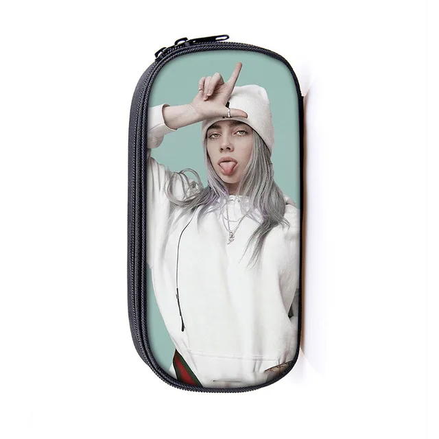 Billie Eilish косметички, пенал, сумка, женская сумочка для косметики, школьный пенал для девочек-подростков - Color: as pictures