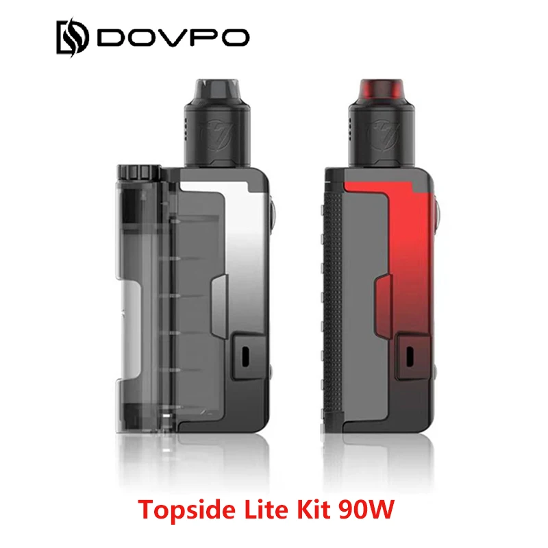 Новейший DOVPO Vape Mod Topside Lite комплект с Variant RDA с двойной катушкой атомайзер Питание от одной батареи 18650/21700/20700