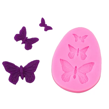 

1Pc Butterfly Silicone Mold Shaped Fondant Cake Mold Soap Mould Backware Baking Cooking Tools Sugar Cookie Jelly Pudding Decor