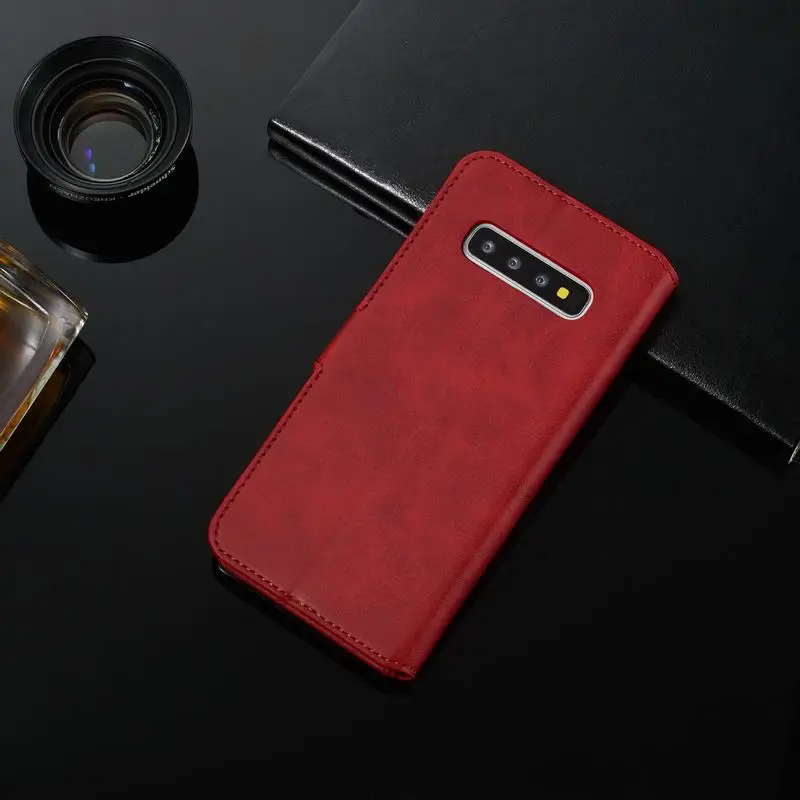 Чехол для телефона samsung Galaxy S10 S10e, роскошный флип кожаный, в виде бумажника, Магнитный чехол для телефона Galaxy S 10 s10e