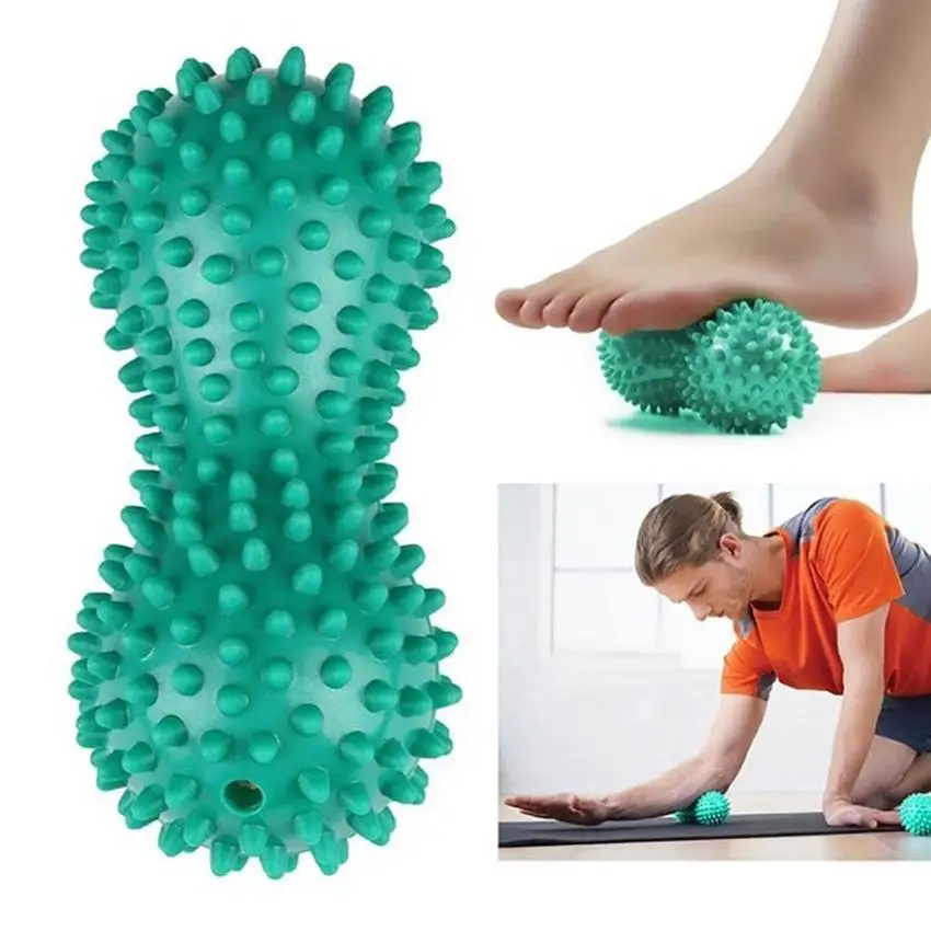 7cm Peanut Shaped Massage Ball PVC Stress Foot MassagerFor Body Exercise Therapy