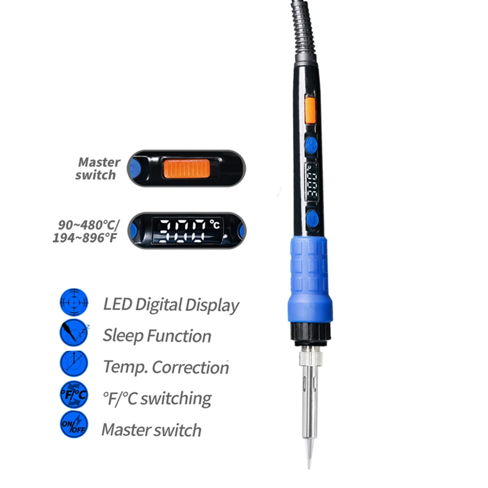 YIHUA-928D-ESD-Thermostatic-Soldering-Iron-With-Button-Temperature-Adjustable-Digital-Soldering-Iron-220V-110V-For