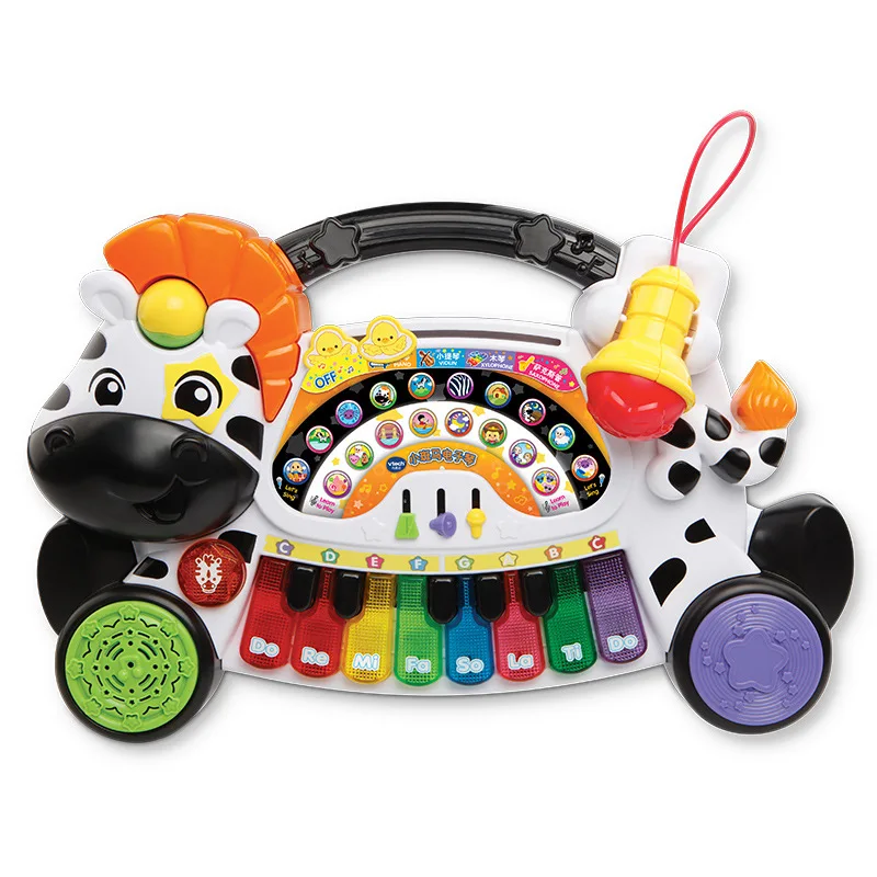 VTech Vtech маленькая электронная клавиатура лошадь Детские музыкальные игрушки с микрофоном пианино 3-6 лет 179118