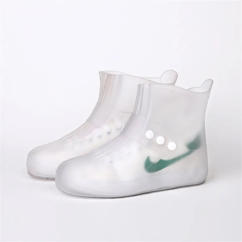

New Kids Cute Rain Boots Set Men Women Rainy Day Waterproof Cases Unisex Non-Slip Thick Wear-Resistant Bottom Solid Shoe Covers