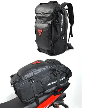 

New Motorcycle High Capacity Rider Backpack Multi-functional Durable Rear Motorcycle Seat Bag