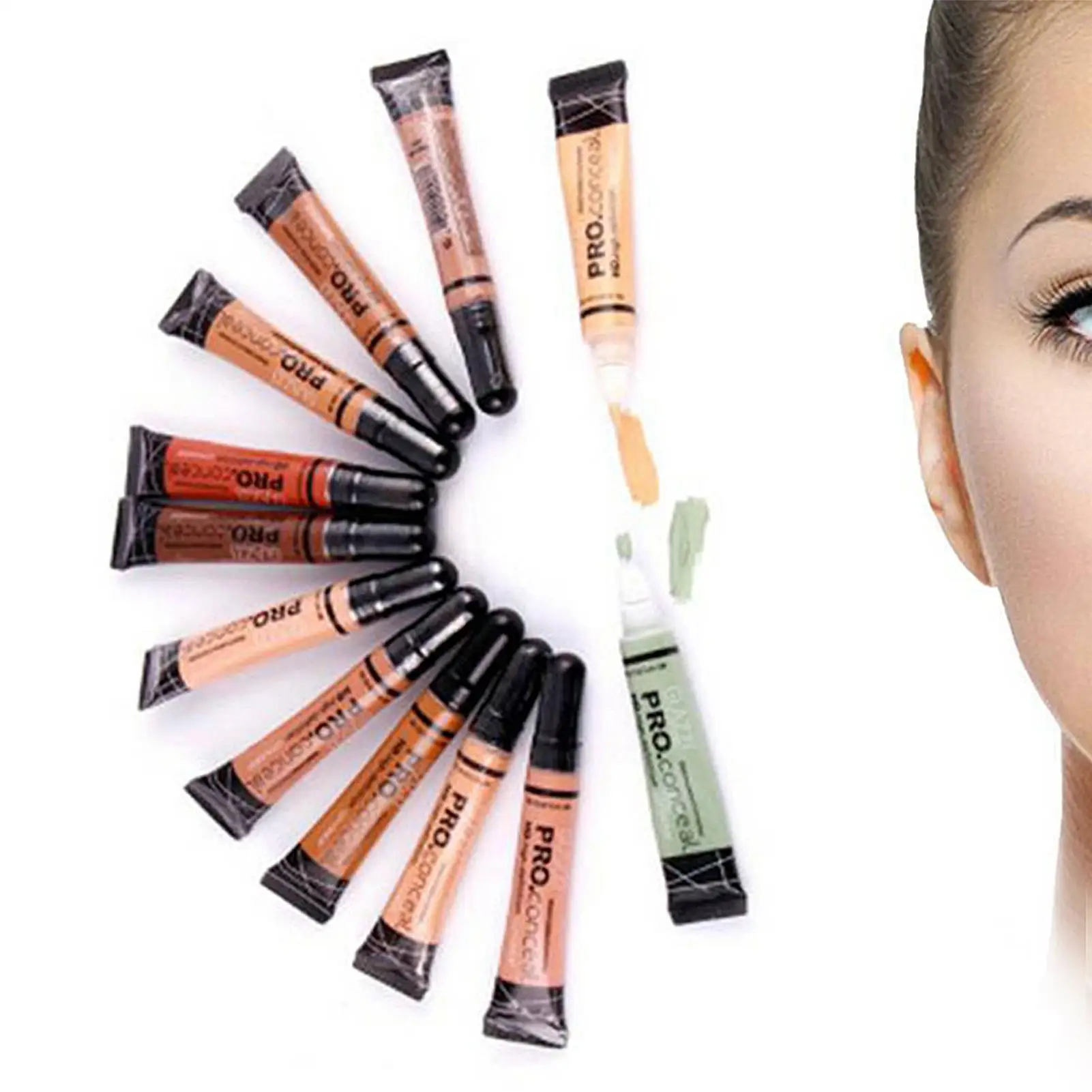 1Pc Women Long-wearing Foundation Liquid Concealer Face Base Contouring Makeup Cover Dark Circles Freckle Cream Primer Cosmetic | Красота и