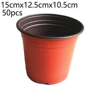 

50 Pack Nursery Pots Outdoor Vegetable Flower Seedling Plant Plastic Pot Garden For Home Garden Plant Pot Nursery Transplant