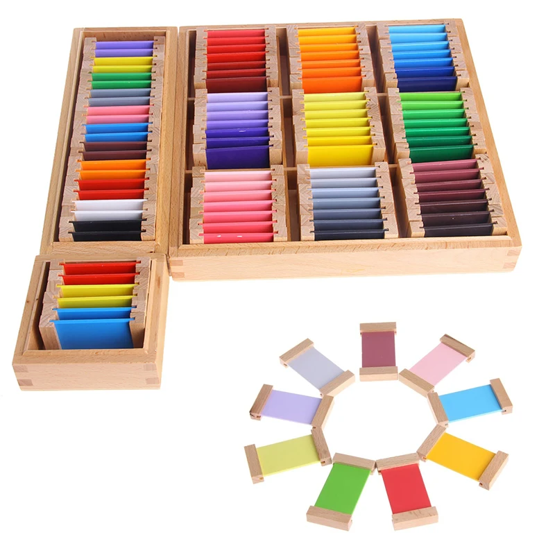 Montessori Educational Toys Sensorial Material Learning Color