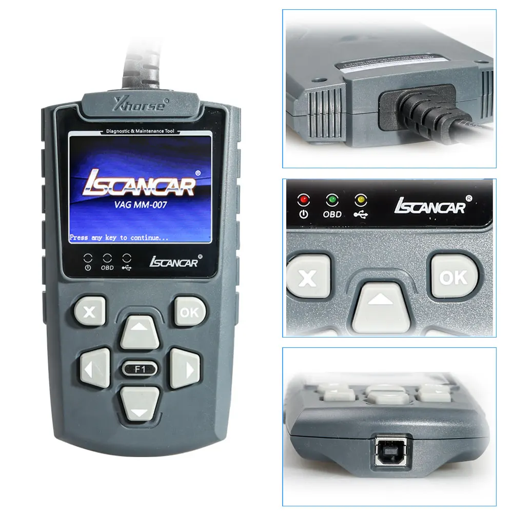Xhorse Iscancar MM007 Diagnostic and Maintenance Tool MM007 Support Offline Refresh for Audi/Skoda/Seat & MQB Mileage Correction