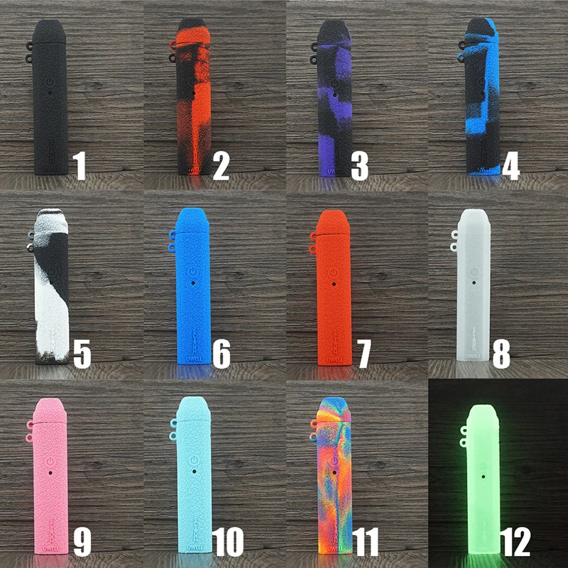 

Silicon Protective Skin Cover Case for Uwell Caliburn Pod System Starter Kit Electronic Cigarette Accessory Sleeve Vape Stickers