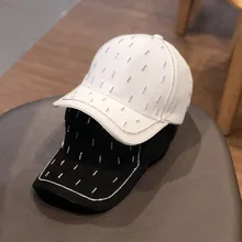 H7617 Женская бейсбольная шляпа, весенний летний капюшон, модные кепки-бейсболки с бисером для девочек, Студенческая спортивная защита от УФ-лучей