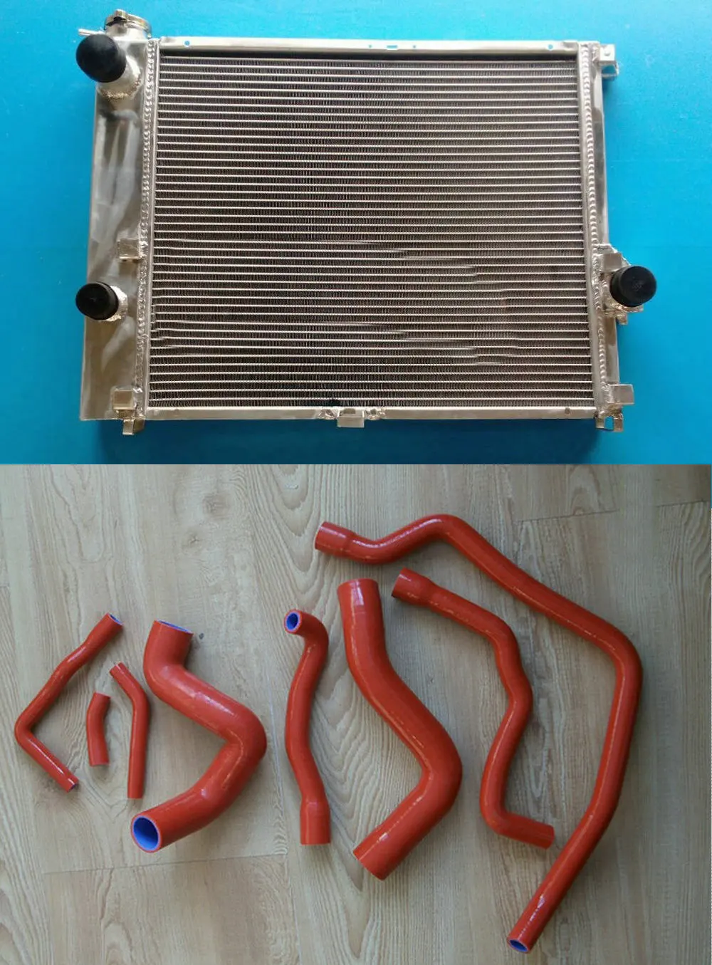 Алюминий радиатор+ кулер вентилятор для BMW E34 M50 525 525i 528 530 530i 5 двигатель серии МТ 1986-1996& силиконовый шланг 87 88 89 90 91 92 95