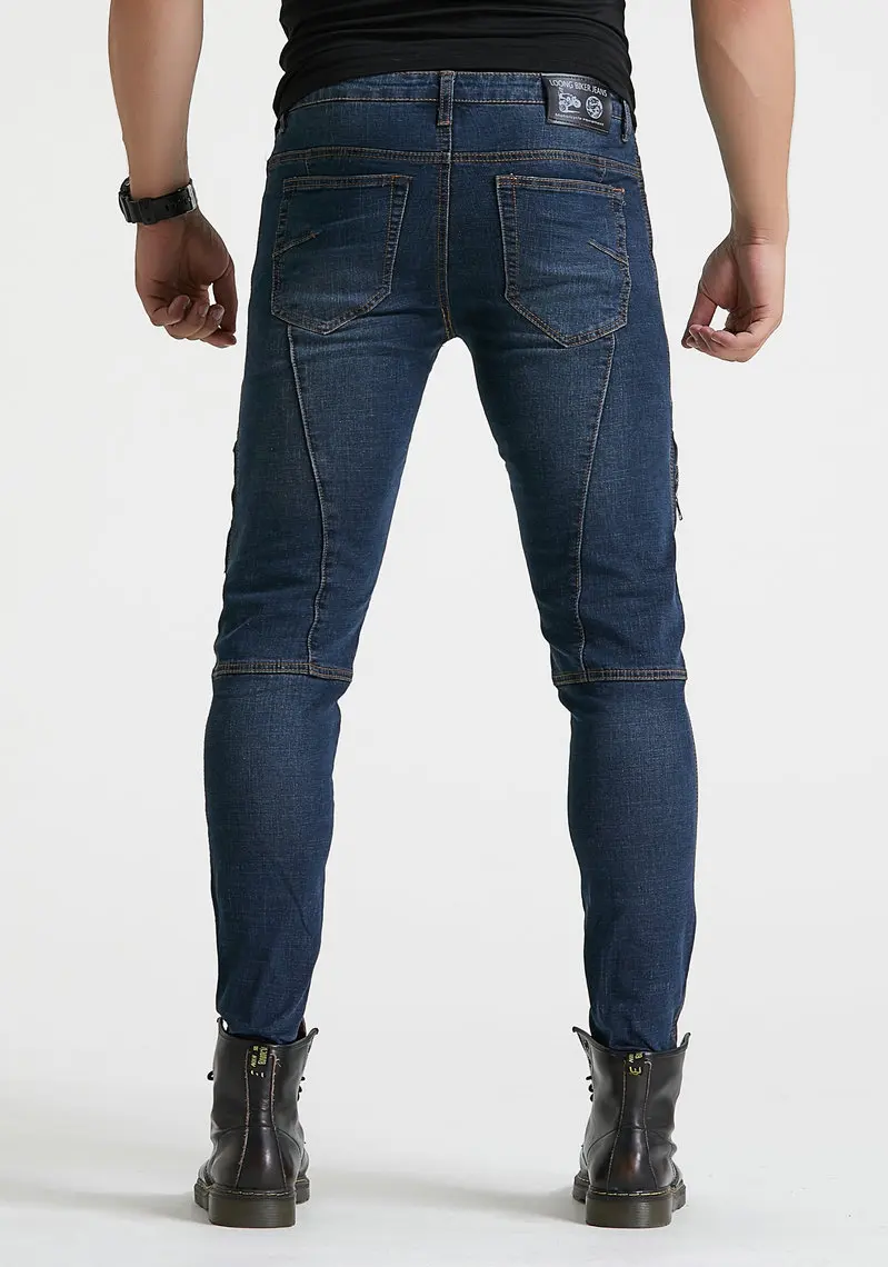 stealth protector  skinny Riding Jeans blue 7