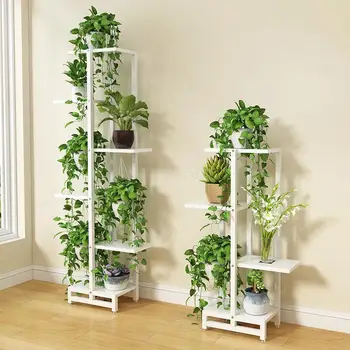 

Flower Stand Living Room Falling Subway Art Multi-level Indoor Multi-function Hanging Basket Green Shelf Special Space-saving