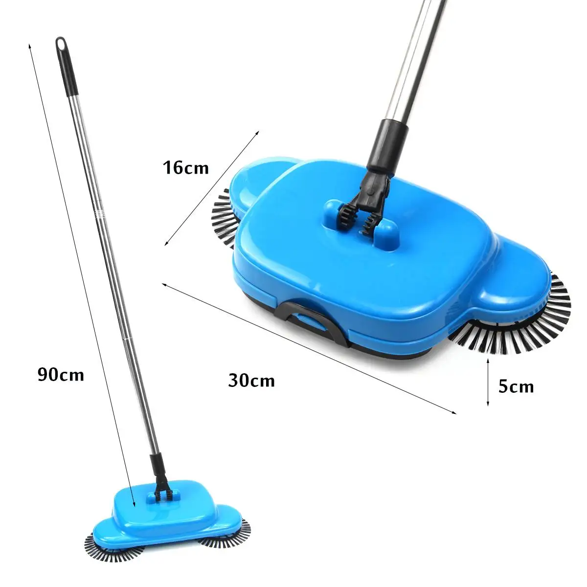 Cena Zamiatarki ręczne ze stali nierdzewnej zamiatarka typu Push ręczne Push magiczna miotła zamiatarki szufelka narzędzia do czyszczenia do domu