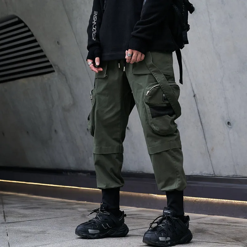 Tactical Cargo Pants Men Joggers Streetwear Tornozelo-comprimento