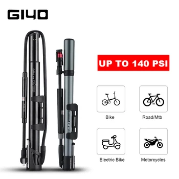 

GIYO Bike Pump Hand Air Pump Hose Pressure Gauge Cycling Tire Inflator Schrader Presta Valve Bicycle Pump Portable Mini Pump