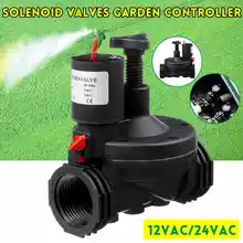 Válvula de riego Industrial de 1 '', controlador de jardín, 12V, 24V, CA, solenoide, temporizadores de agua de jardín