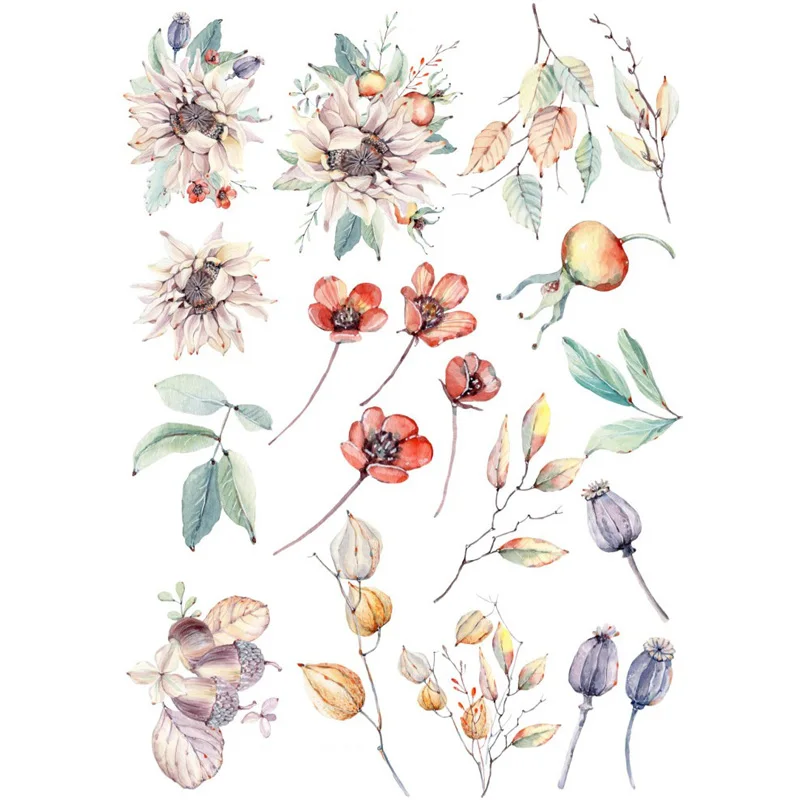 

2 шт., корейские декоративные наклейки «Акварель»