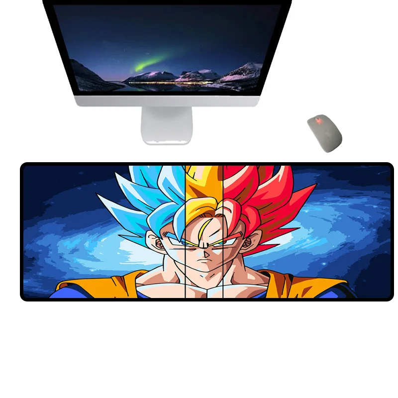 

Mairuige Classic anime mouse pad, Super Saiyan computer desk pad, high-speed rubber non-slip keyboard pad
