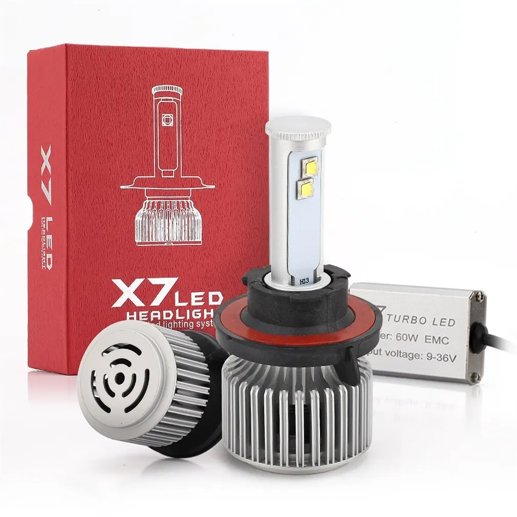 Для X7 светодиодный фары H13/ H4 6000K A|Передние LED-фары для авто| |
