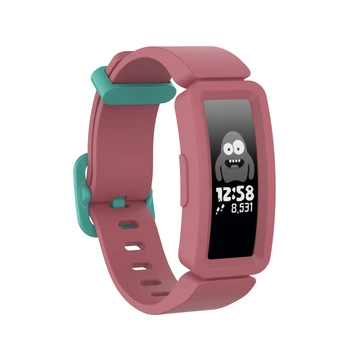 

Anti-fall Scratchproof Silicone Smart Watch Strap Wristband For Fit bit Ace 2/Inspire HR Anti-lost Case Cover Accessories