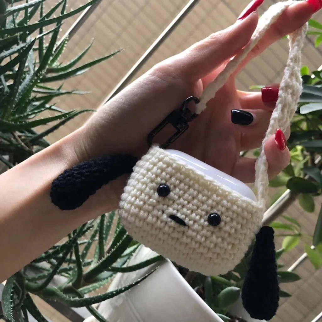 For AirPods Pro 2019 Case Knitted Lovely plush Anti-lost Protective Skin Cover For Air-Pods 3 Airpods Accessories 2019 1104#C