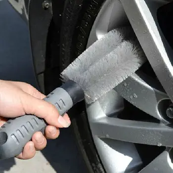 

Tire Rim Scrub Cleaning Brush Wheel Hub Handle Wash Cleaning Tool Fits Car Truck Motorcycle Bike